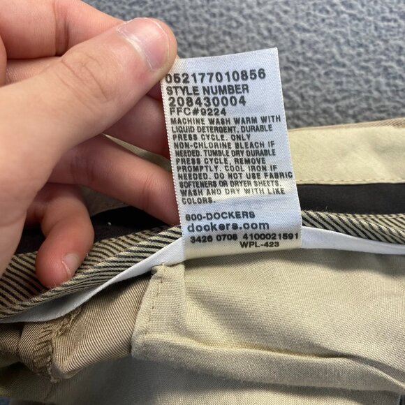 Dockers, Dress Pants Mens Size 36X32,Pleated,Relaxed Fit,Beige,Preppy - Picture 9 of 11